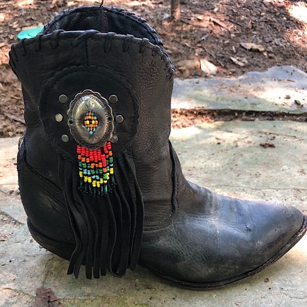 Vintage Zodiac Black Leather Boots - Picture 4 of 11